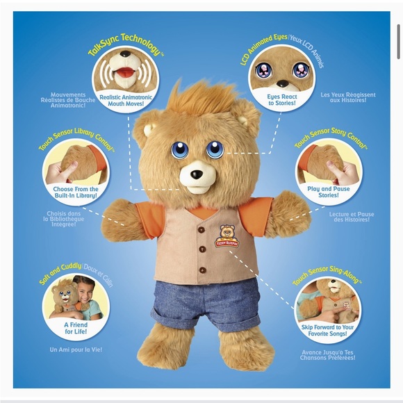 Teddy Ruxpin Interactive Animatronic Reading & Singing Bear 2017 - Picture 12 of 16